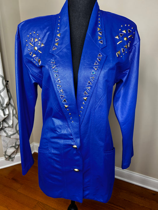 City Girl Bejeweled and Studded Blazer