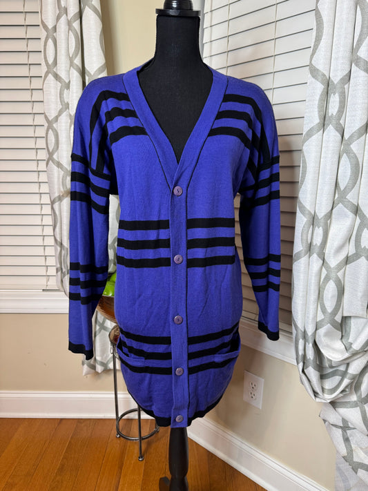 Reversible Vintage Cardigan with Pockets