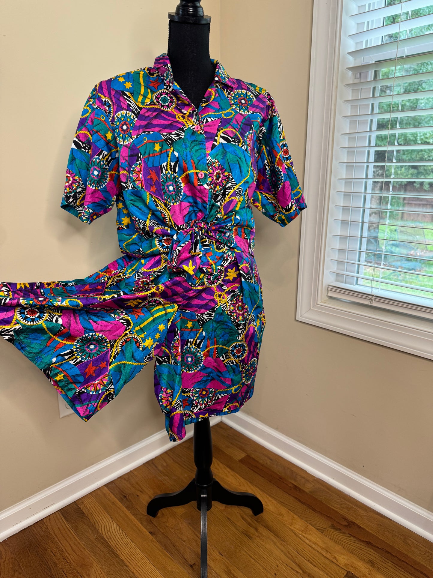 David Matthew 2-Piece Vtg Short Set