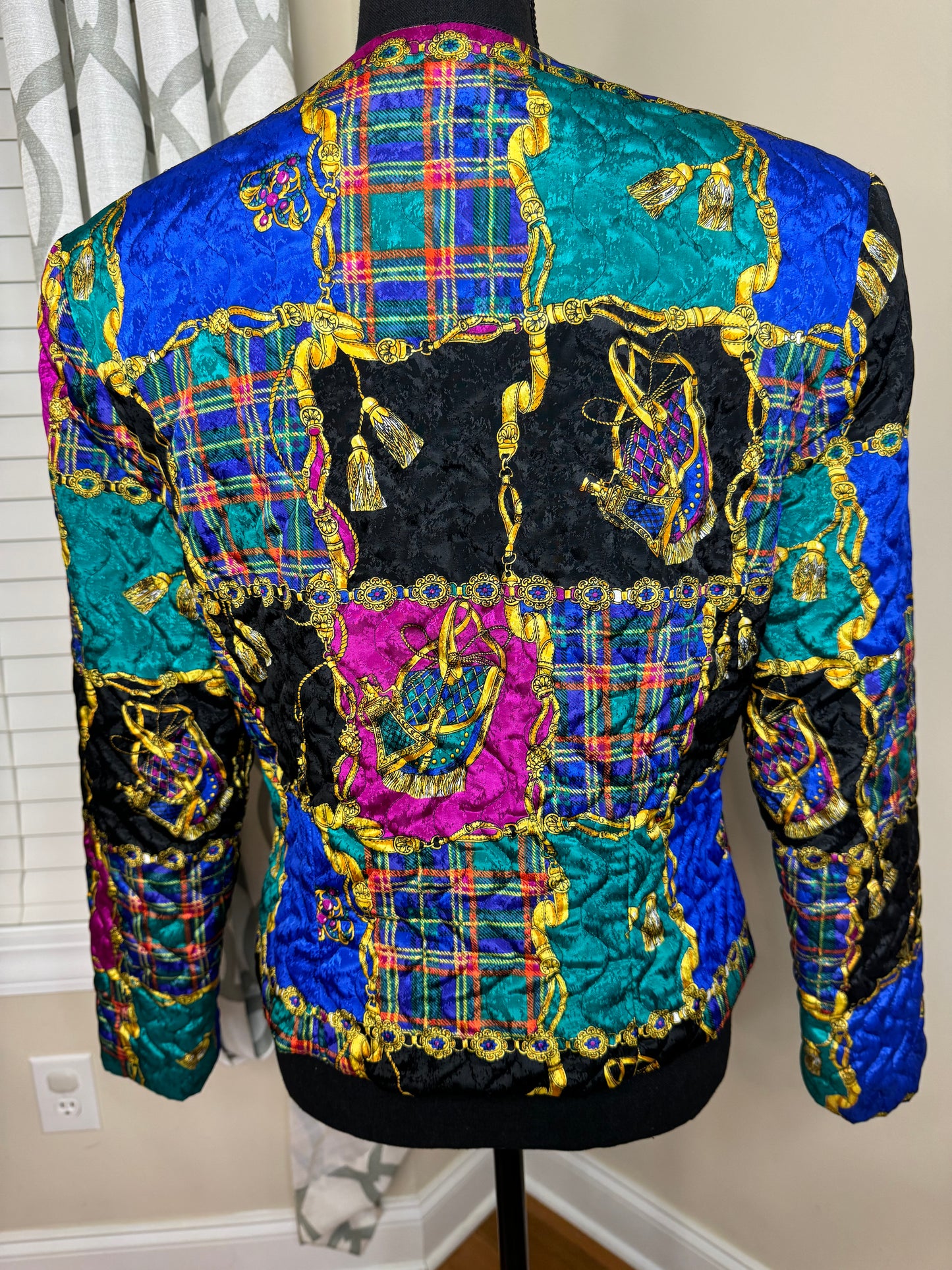 Gay Boyer Collections of New York "Jewel" Print Jacket/Blazer