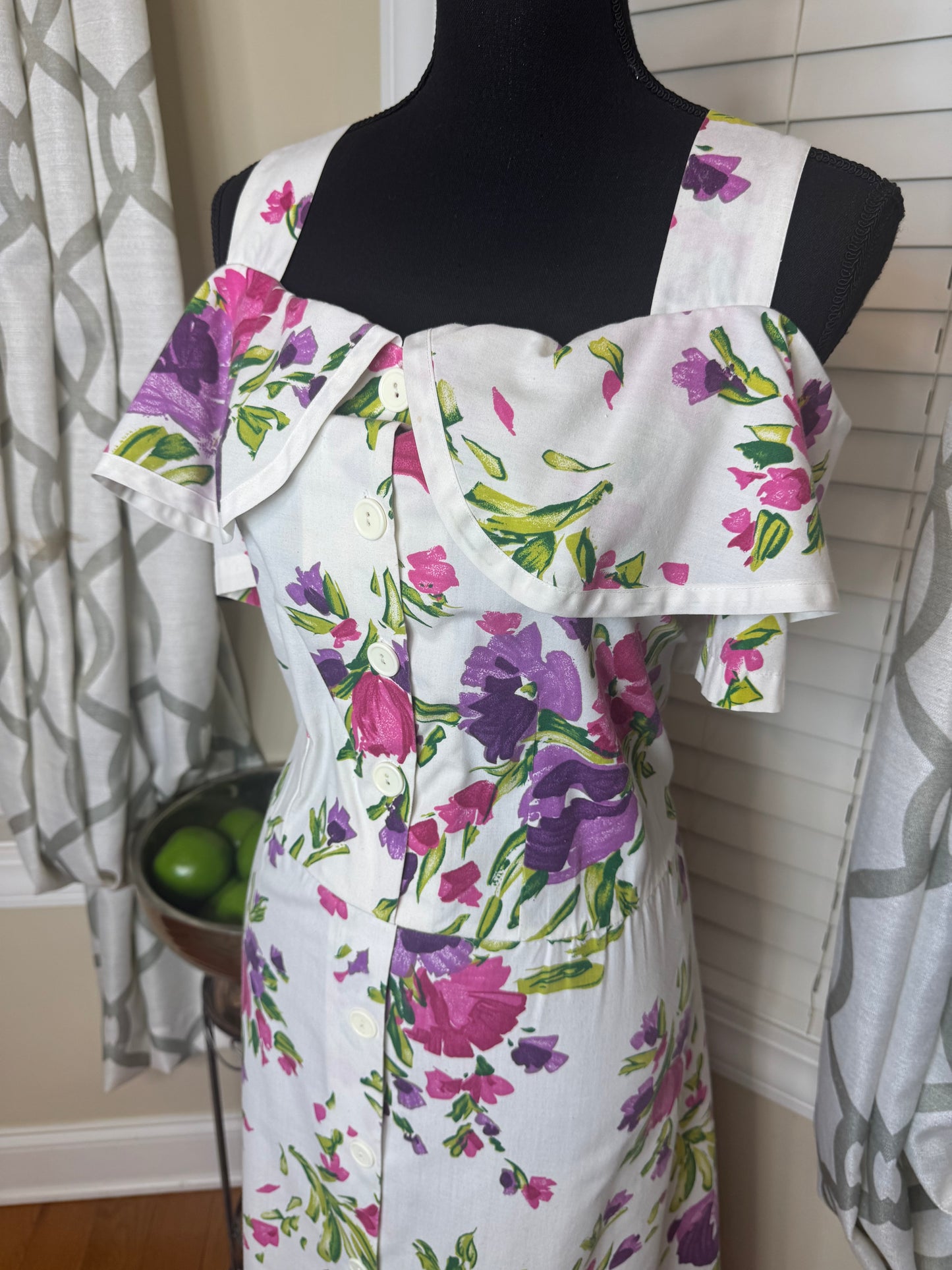 Vintage Lane Bryant Floral Dress with Belt