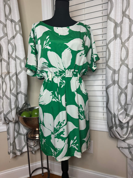 New Directions Floral Print Dress