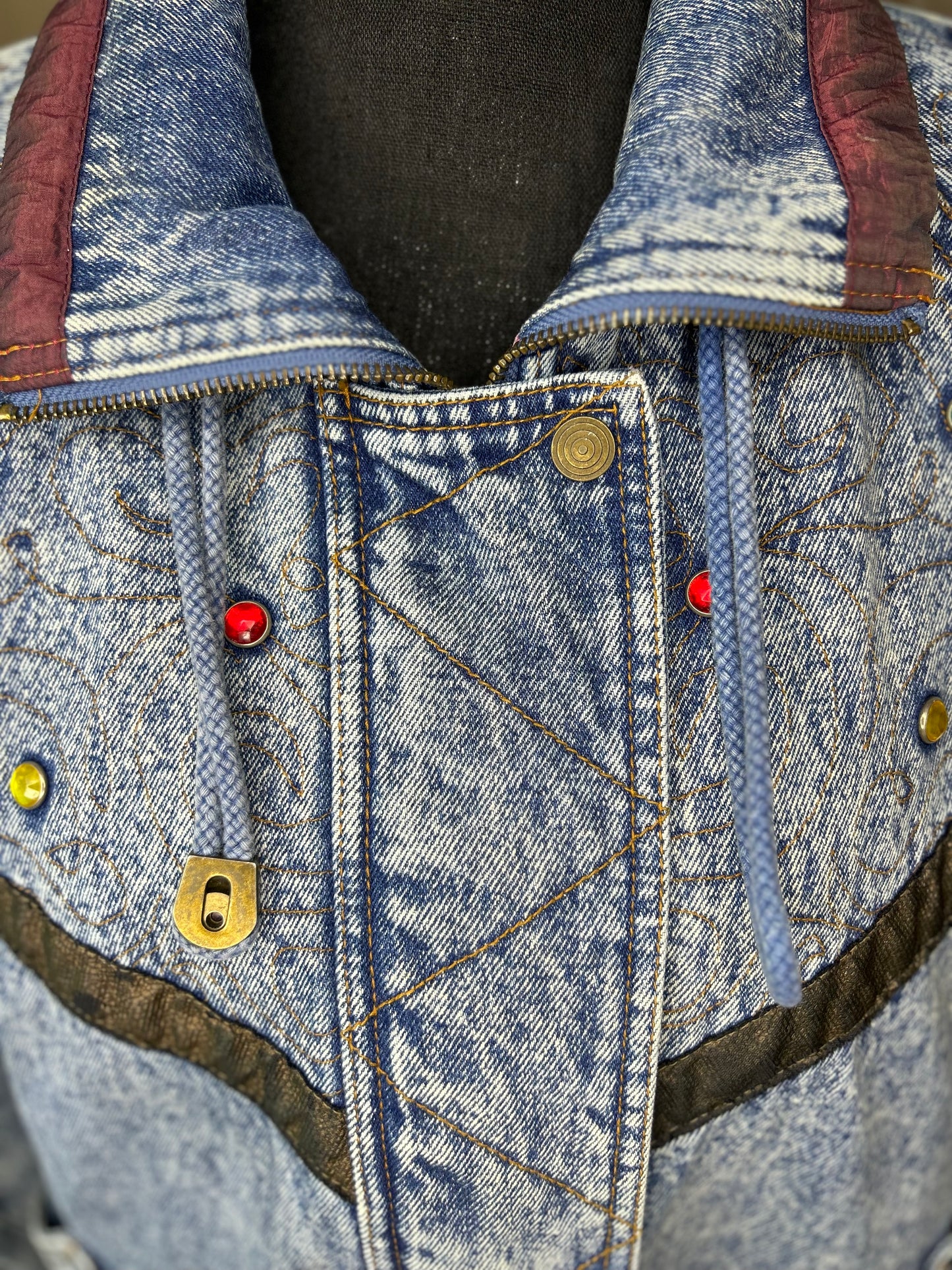 Vintage Bejeweled Denim Jacket