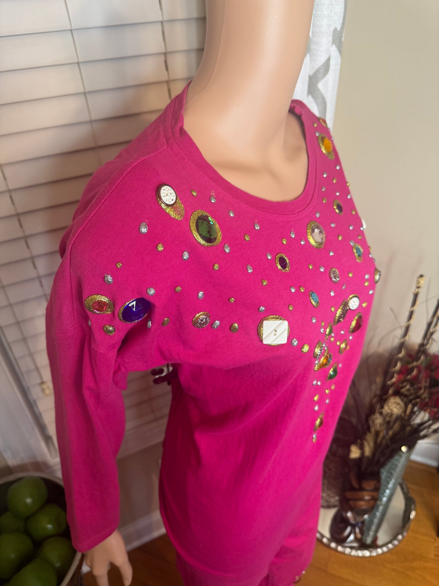 Casual Corner Bejeweled Pants Set