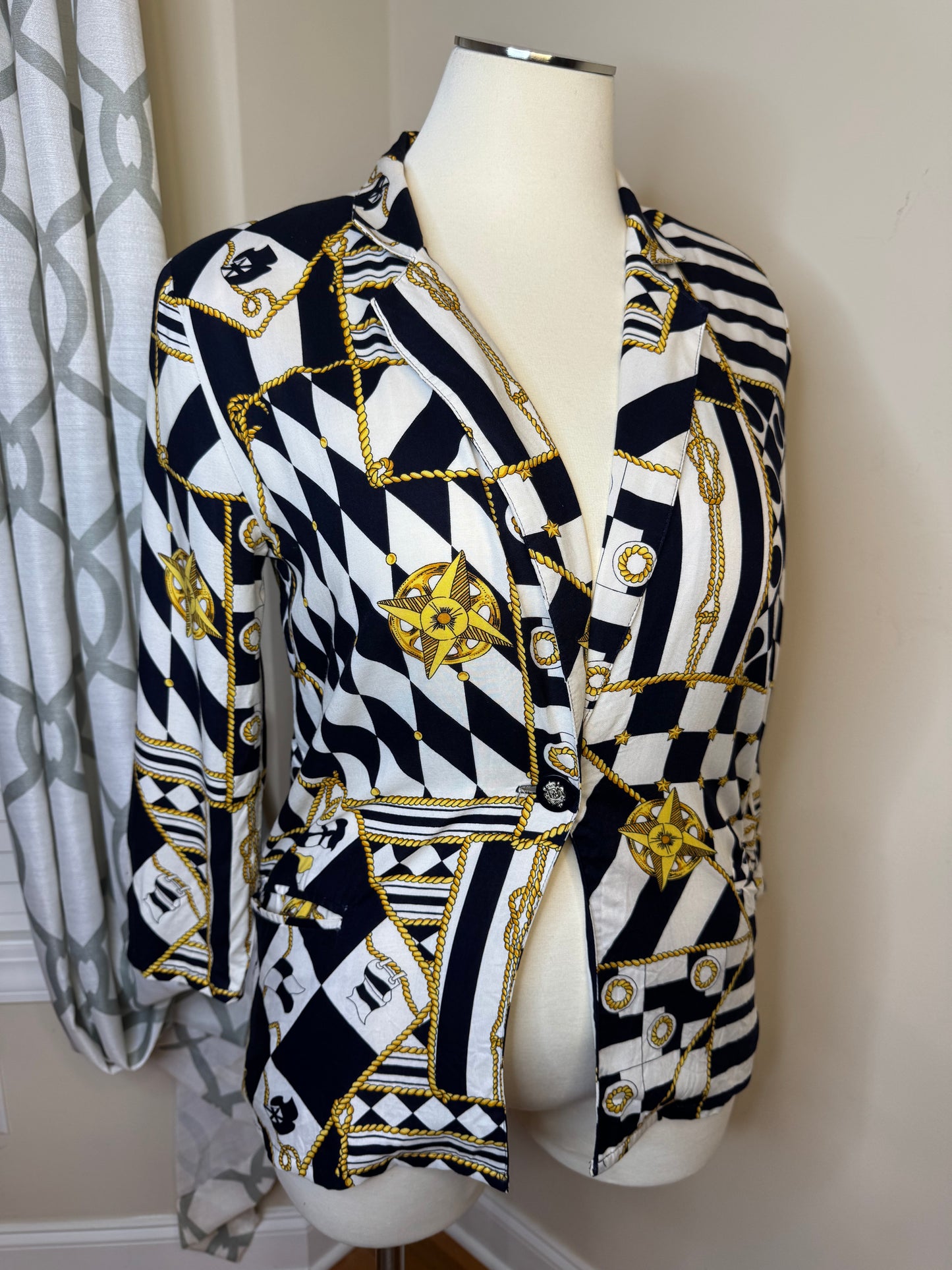 Vtg Connections Nautical Blazer