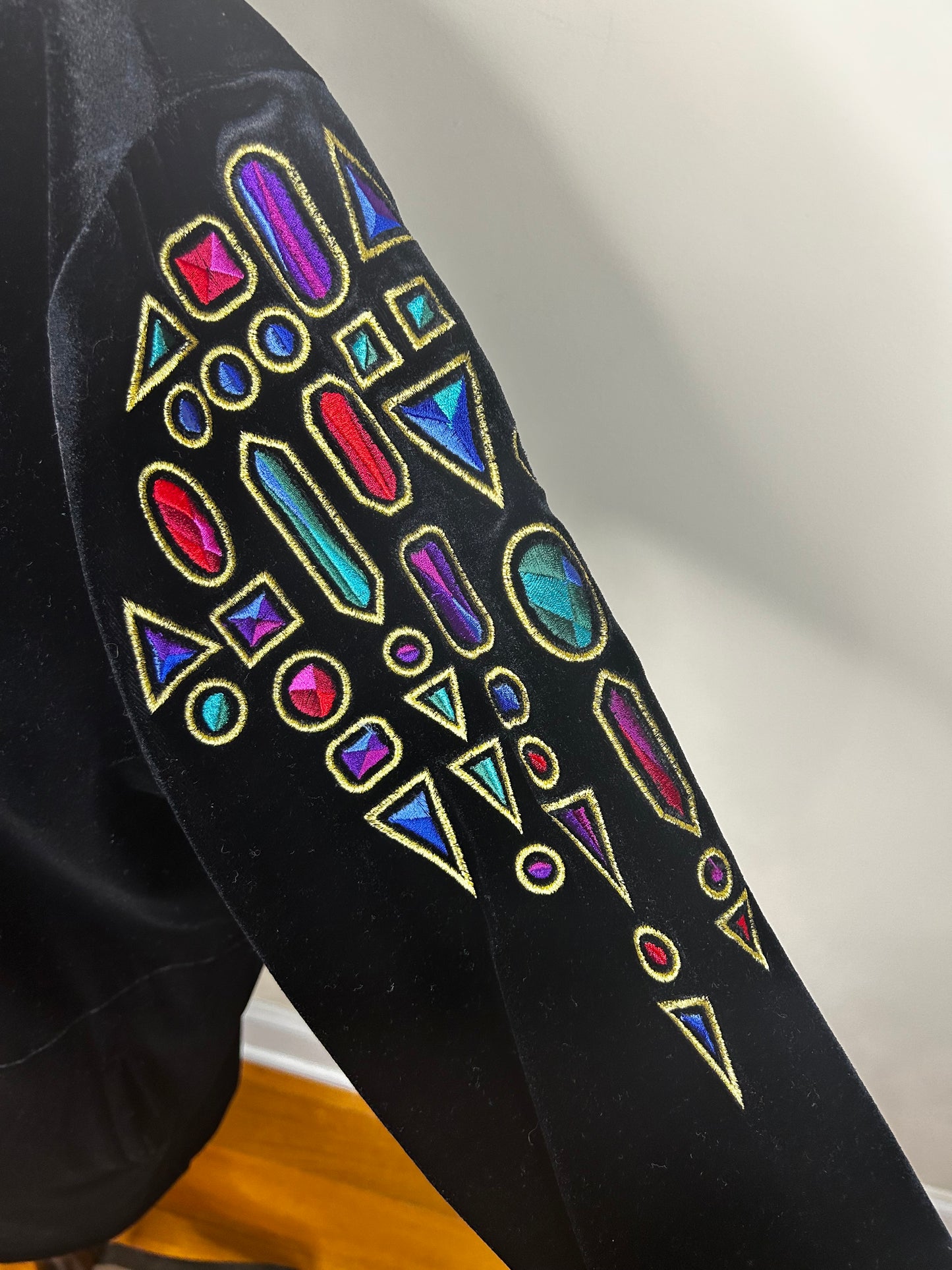 Bob Mackie Jewel Embroidered Sleeve Vintage Jacket