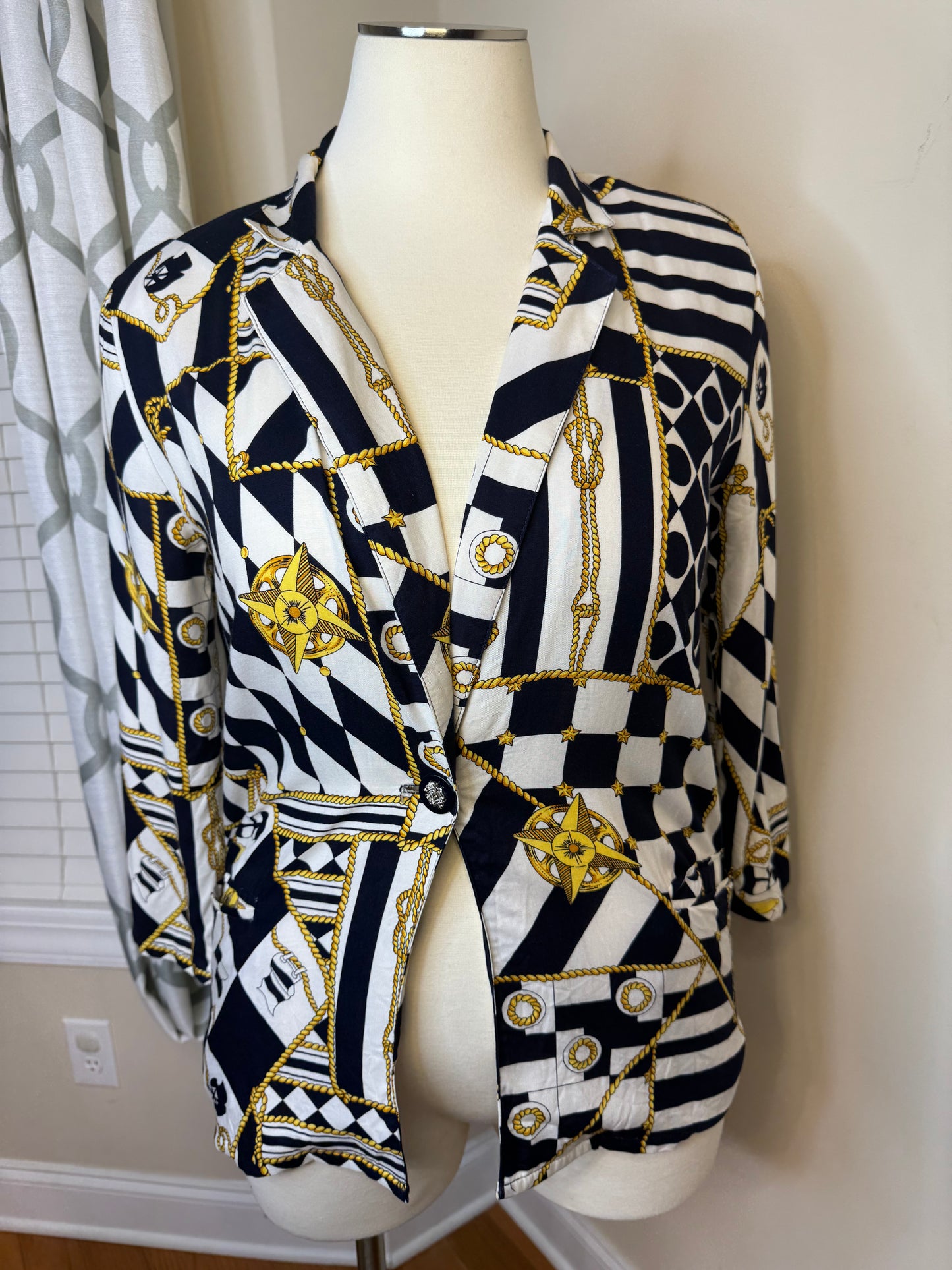 Vtg Connections Nautical Blazer