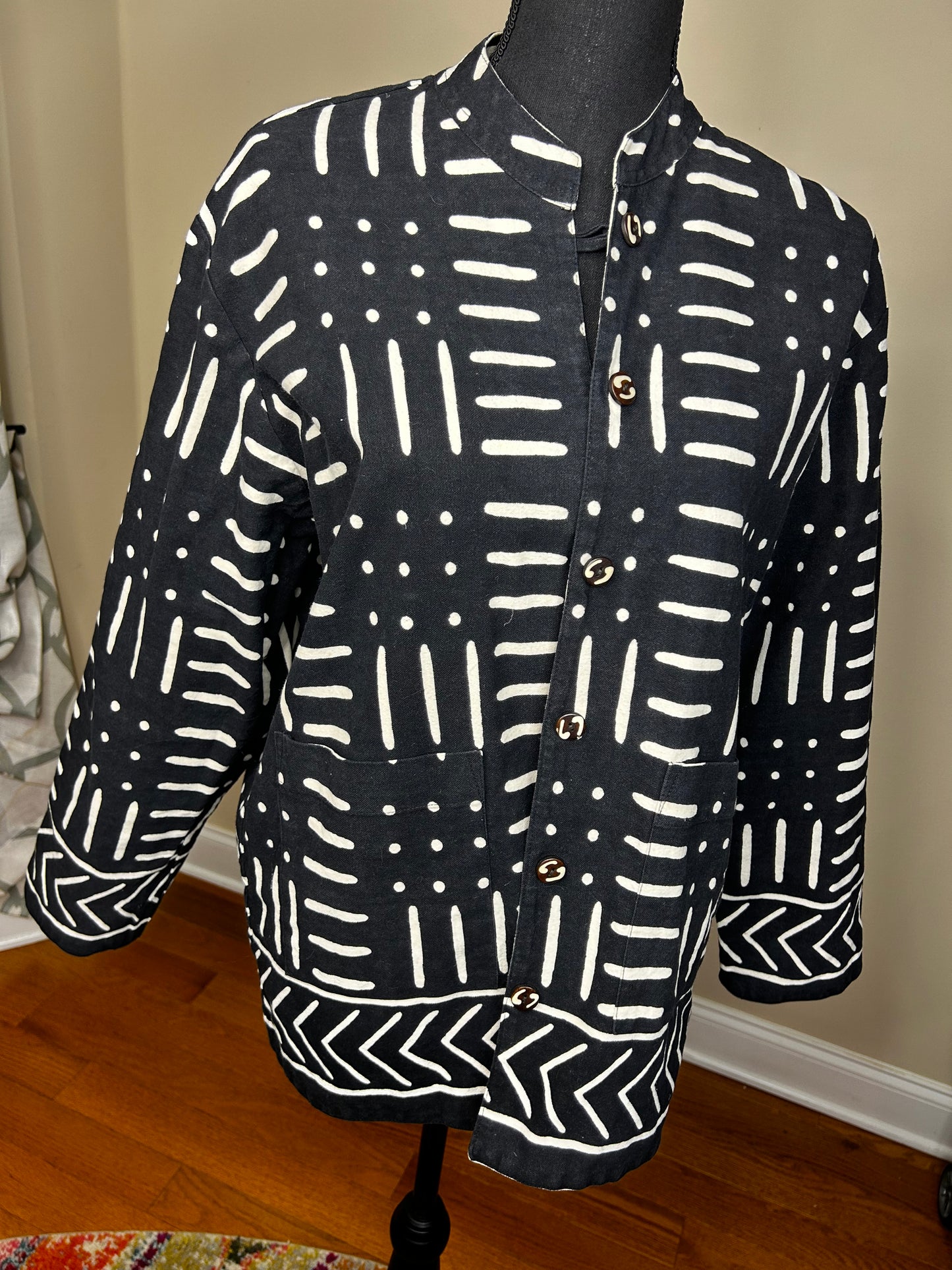 Reversible Authentic Mudcloth Jacket