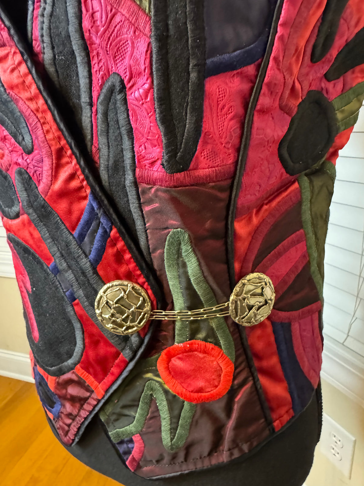 Vintage Judith Roberts 1980s Embroidered Vest