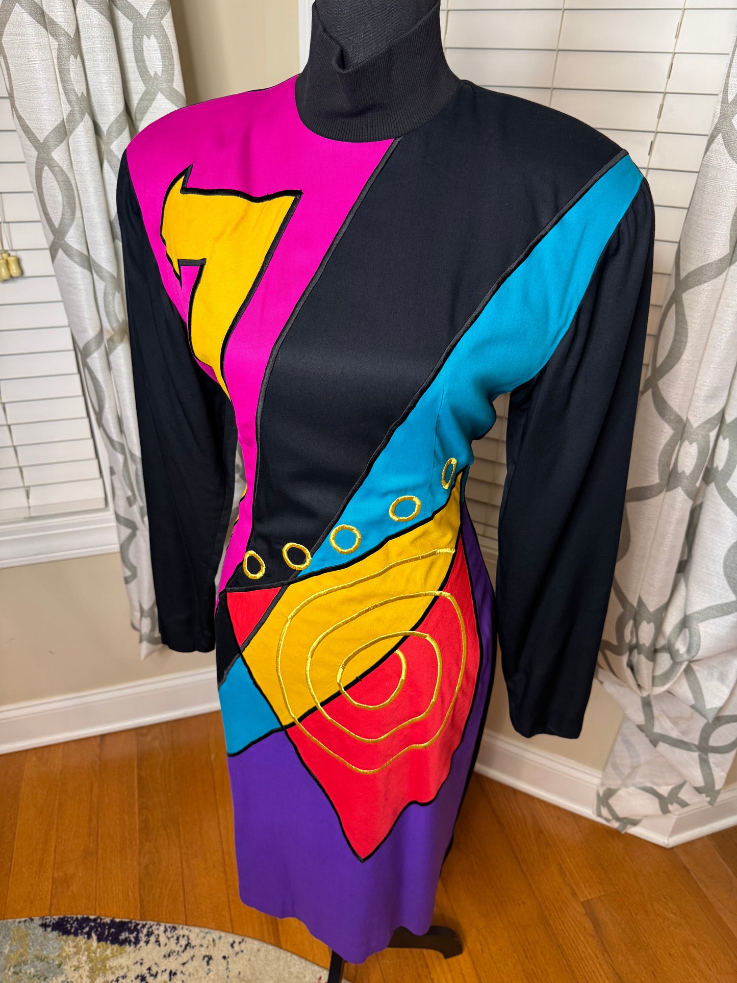 IBE Abstract Print Vintage Dress