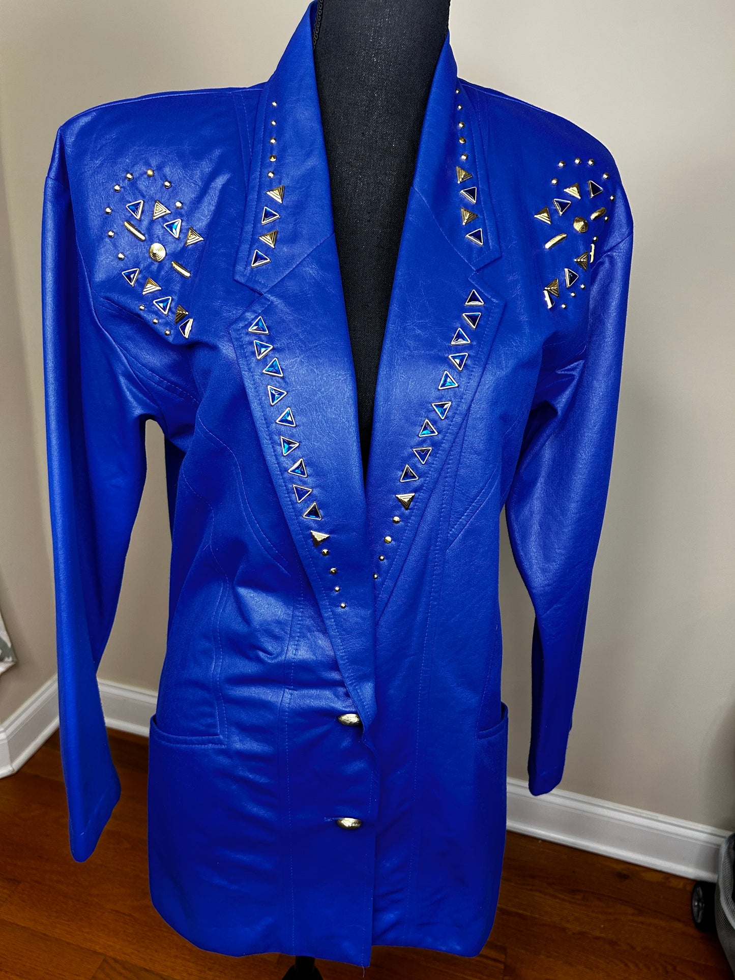 City Girl Bejeweled and Studded Blazer