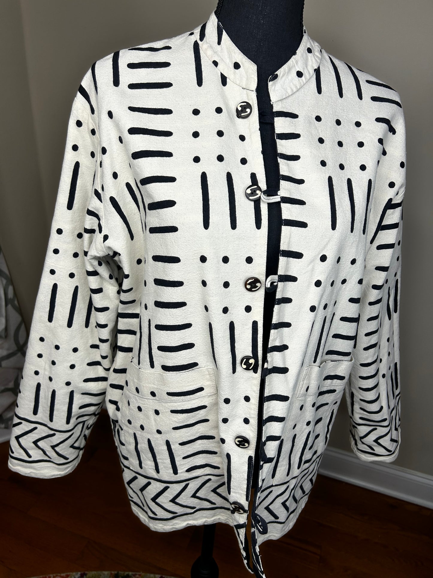 Reversible Authentic Mudcloth Jacket