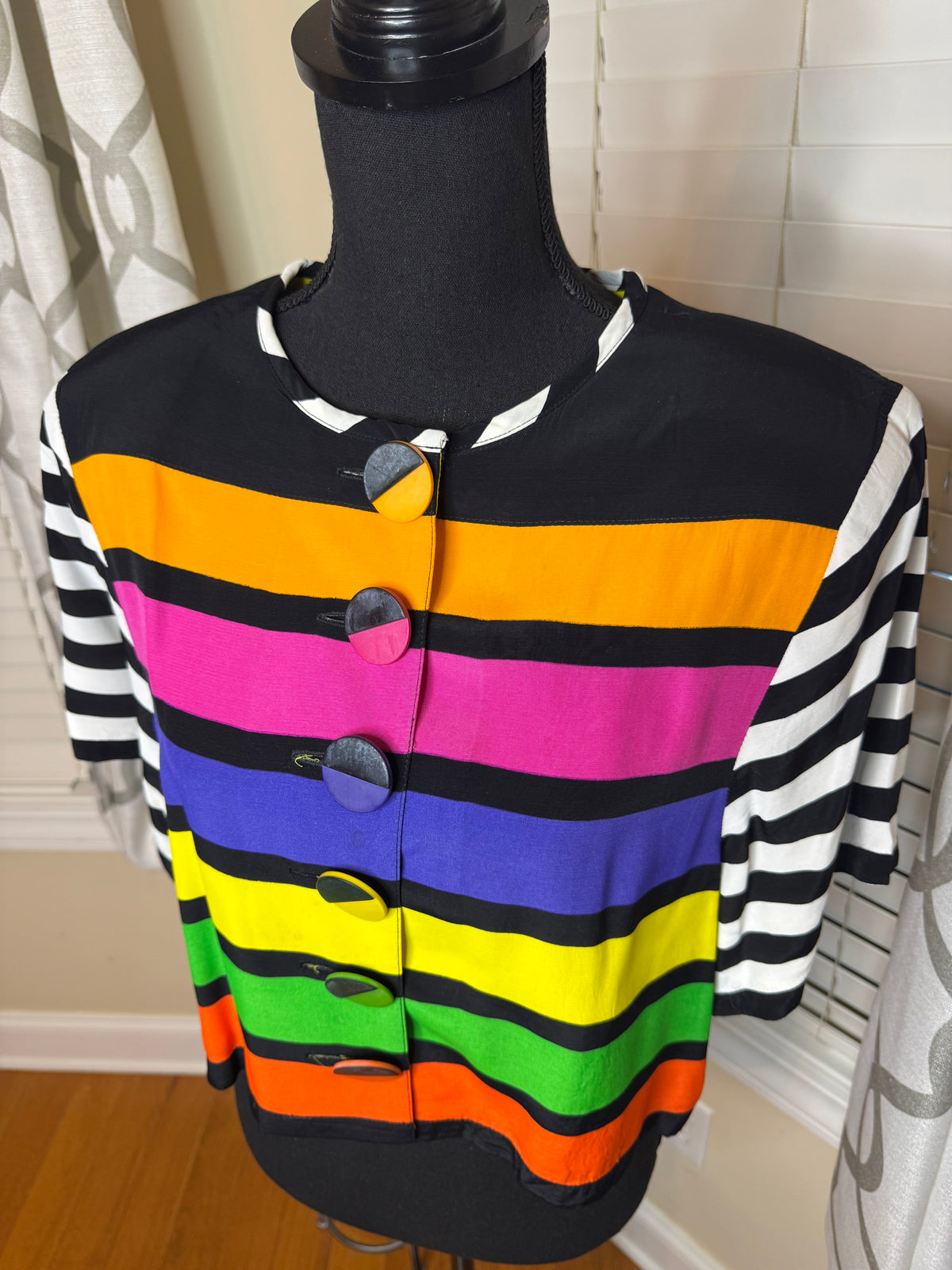 Platinum by Dorothy Multicolor Cropped Blazer