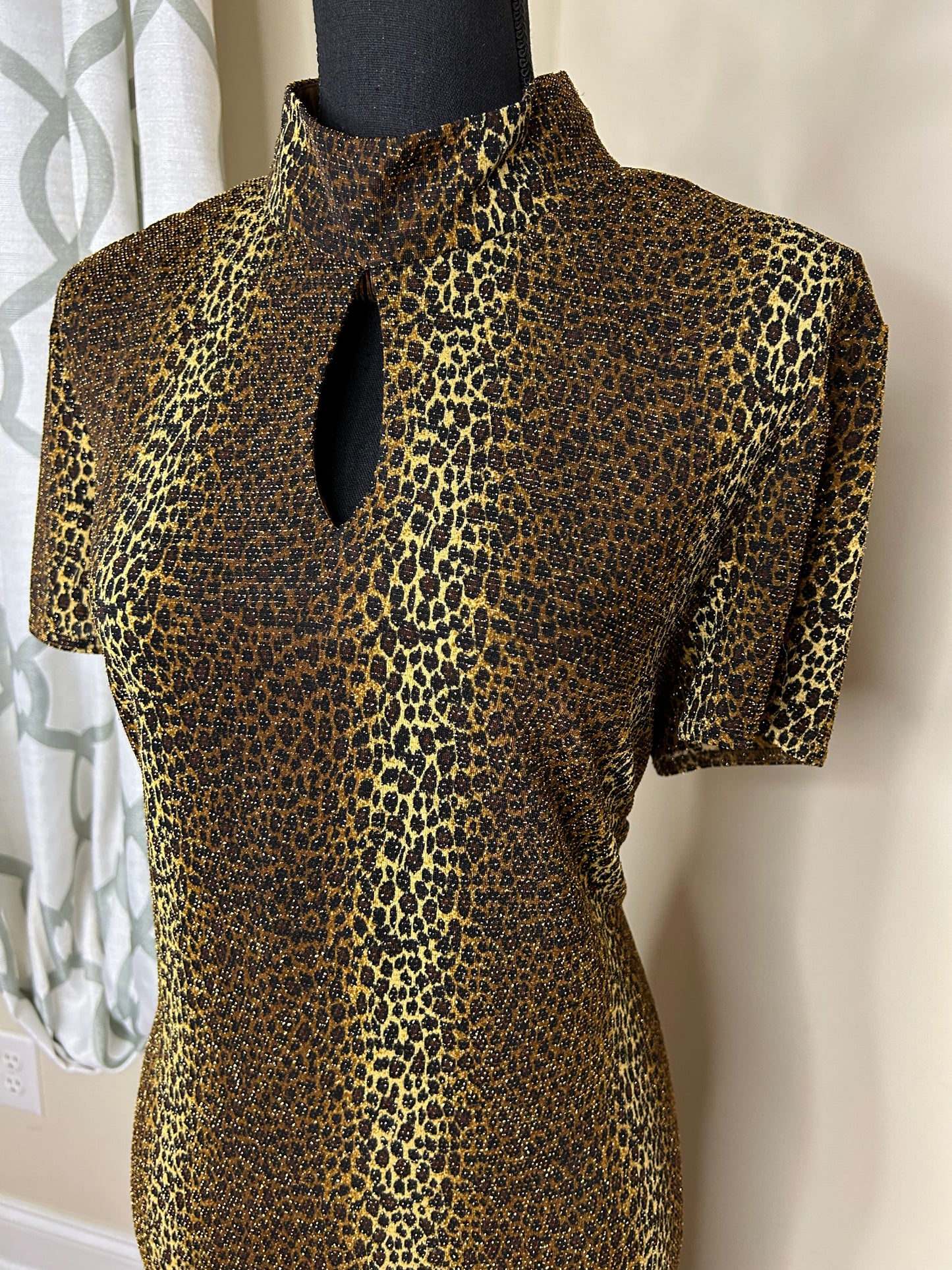 Scarlett Animal Print Vintage Dress NWT
