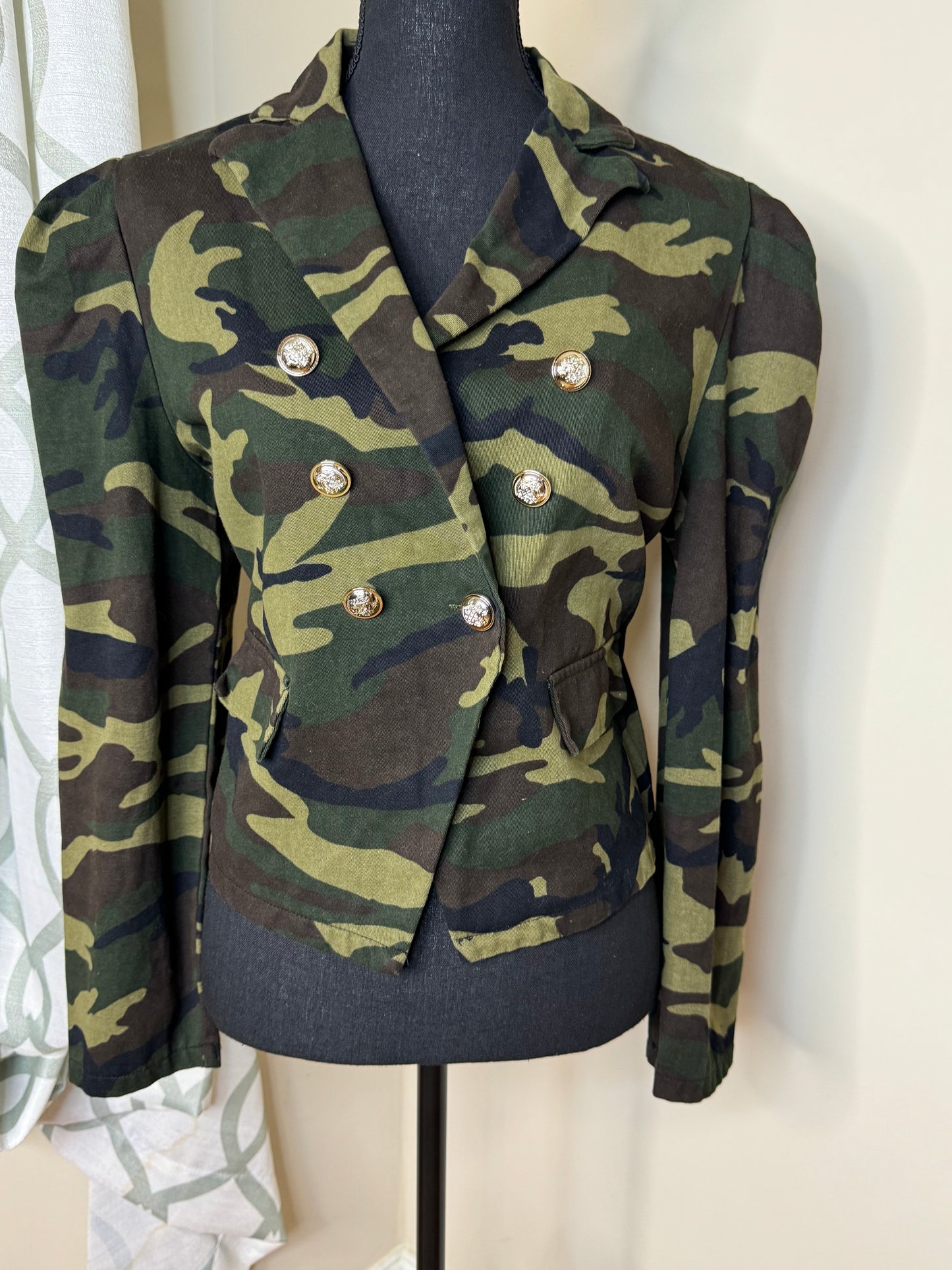 Camouflage Cropped Jacket