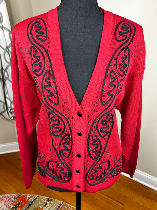 Classiqueo Entier Beaded and Embroidered Sweater