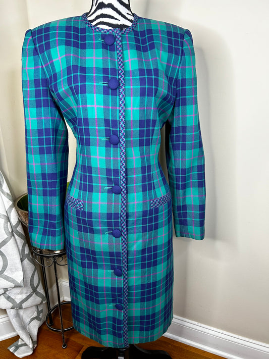 Leslie Faye Plaid Dress