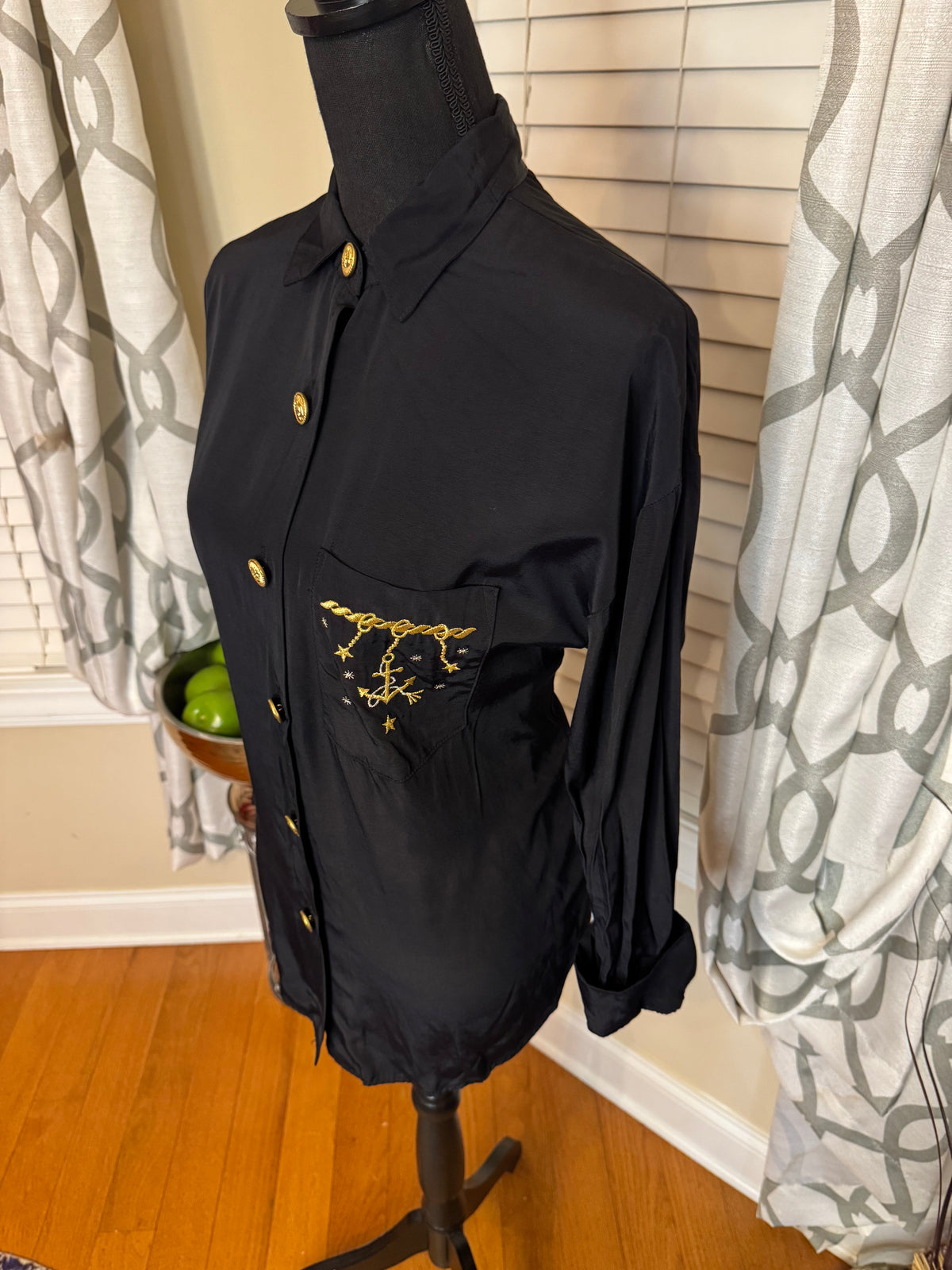 R&M Richards by Karen Kwong Nautical Themed Shirt