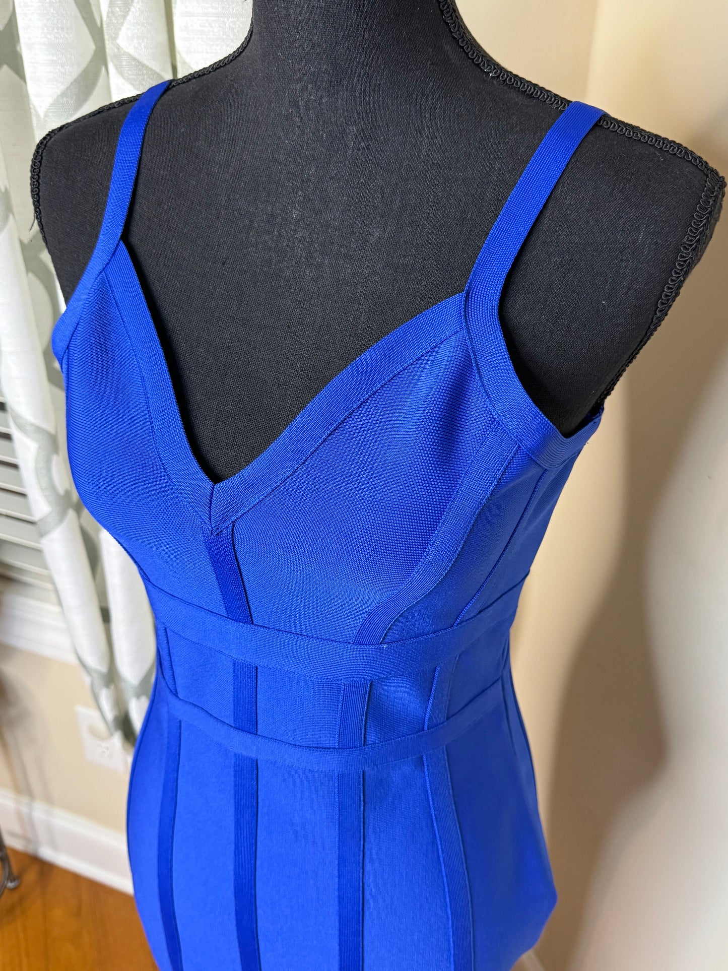 Blue Bandage Midi Dress