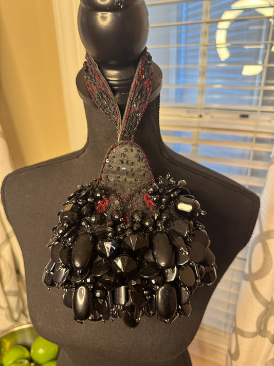 Mary Frances Beaded Wristlet