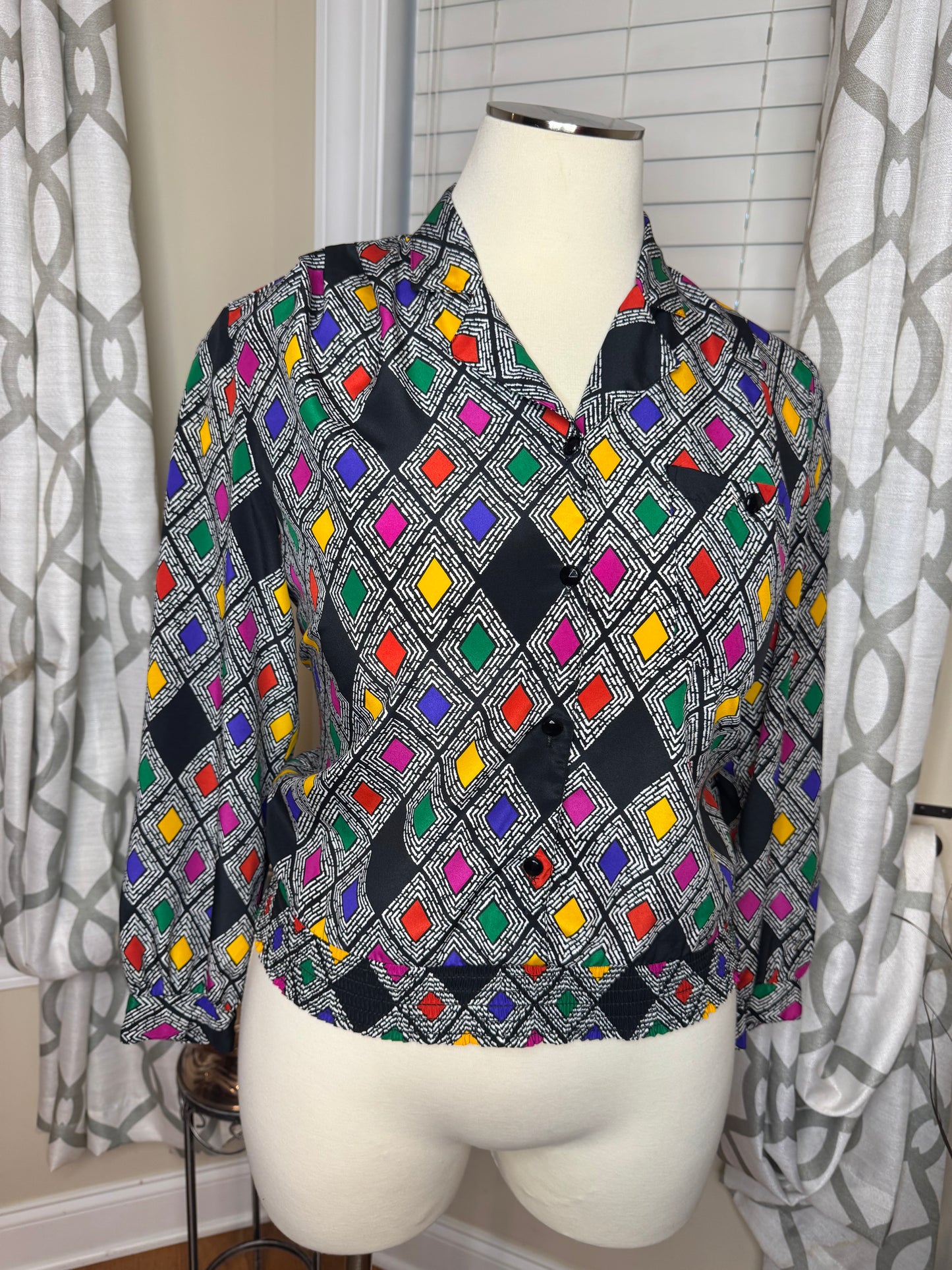 The 1 East Custom Collection Colorblock Blouse