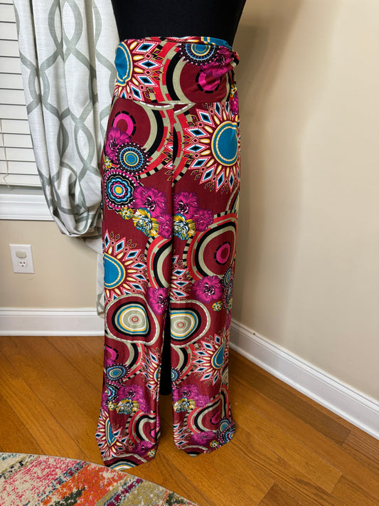Win Win Multi Print Palazzo Pants