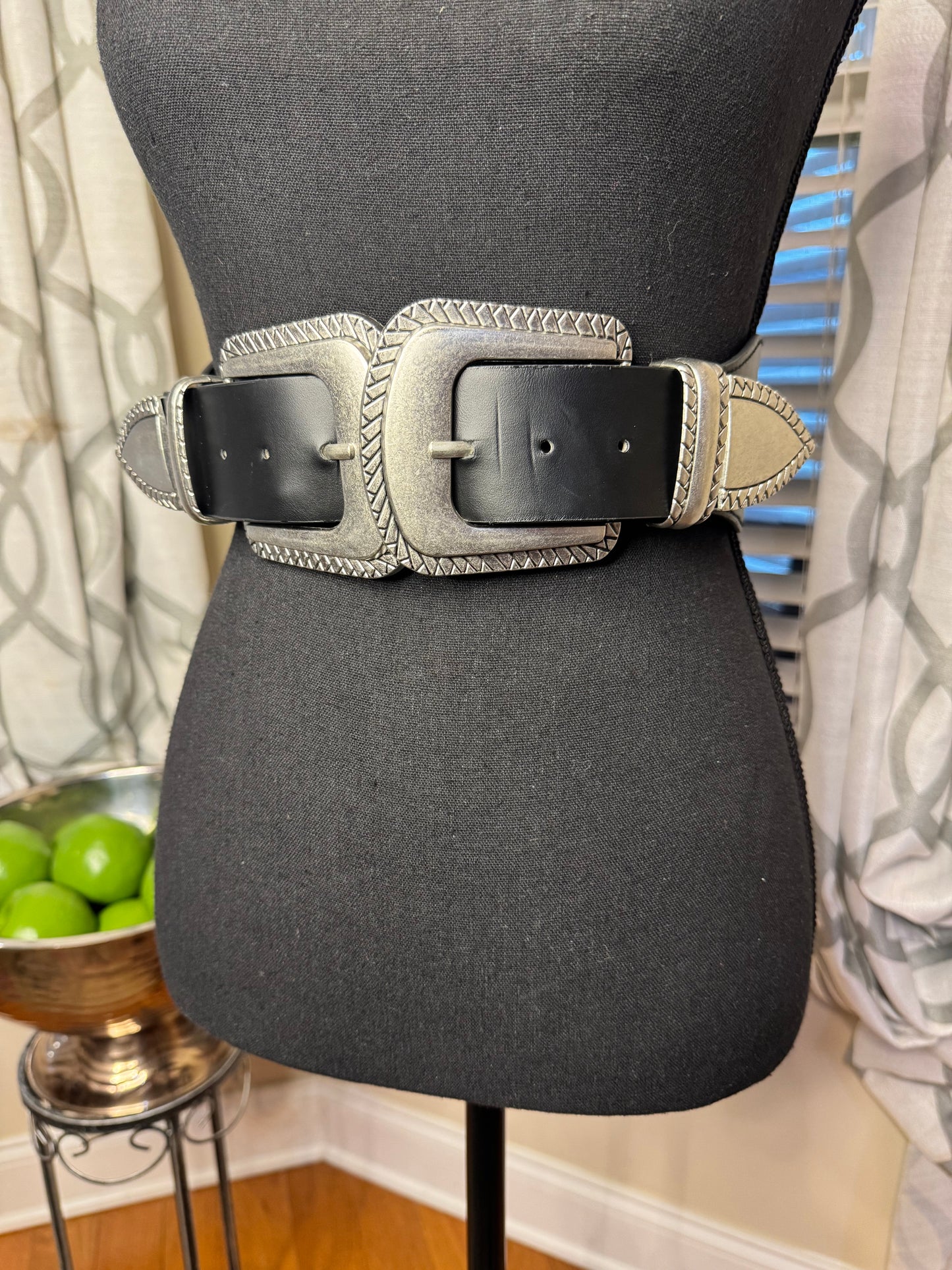 Large Buckle Elastic Belt