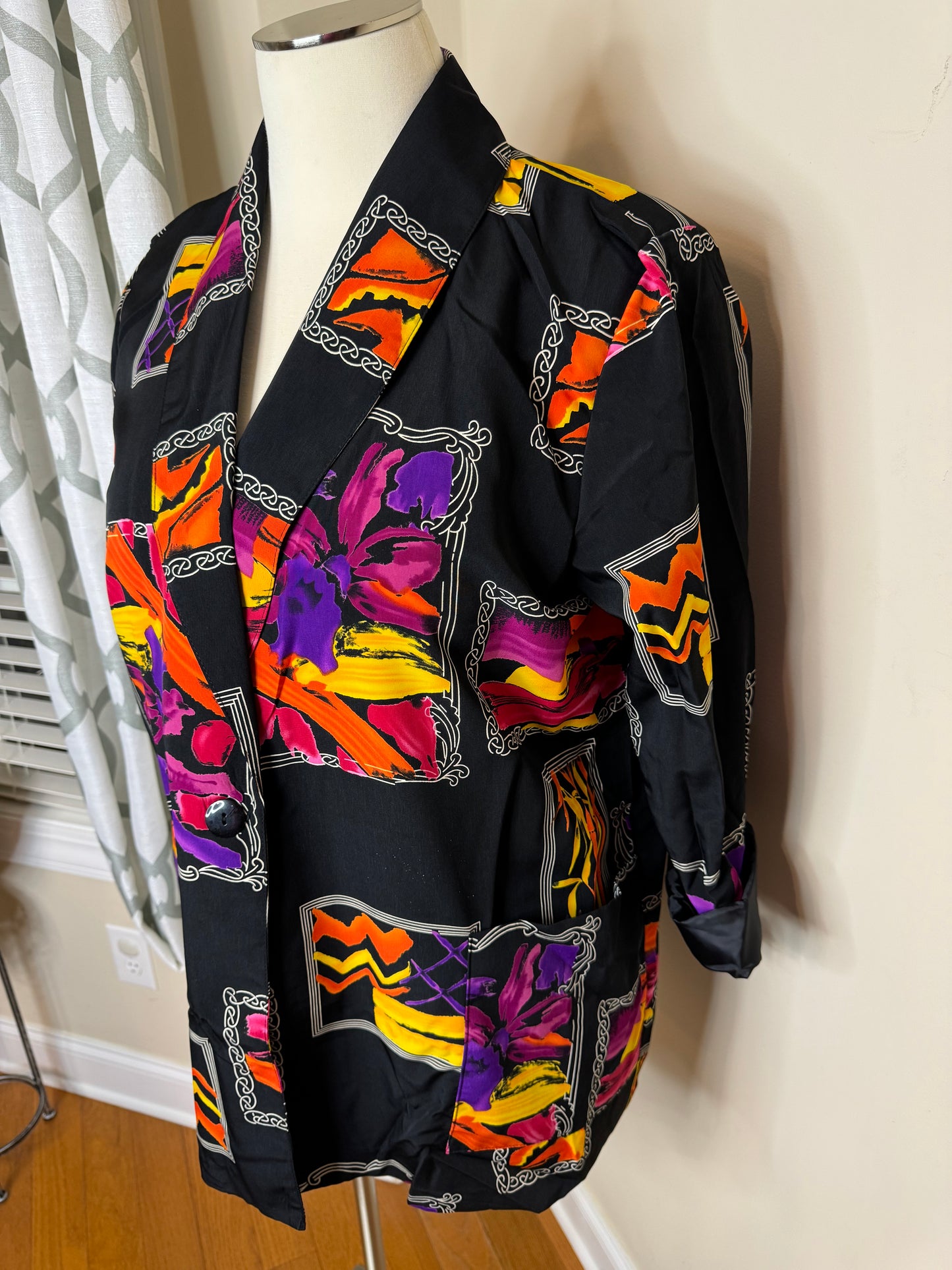 Brownstone Studio 1980s Vintage Abstract Blazer Plus Size (NWT)