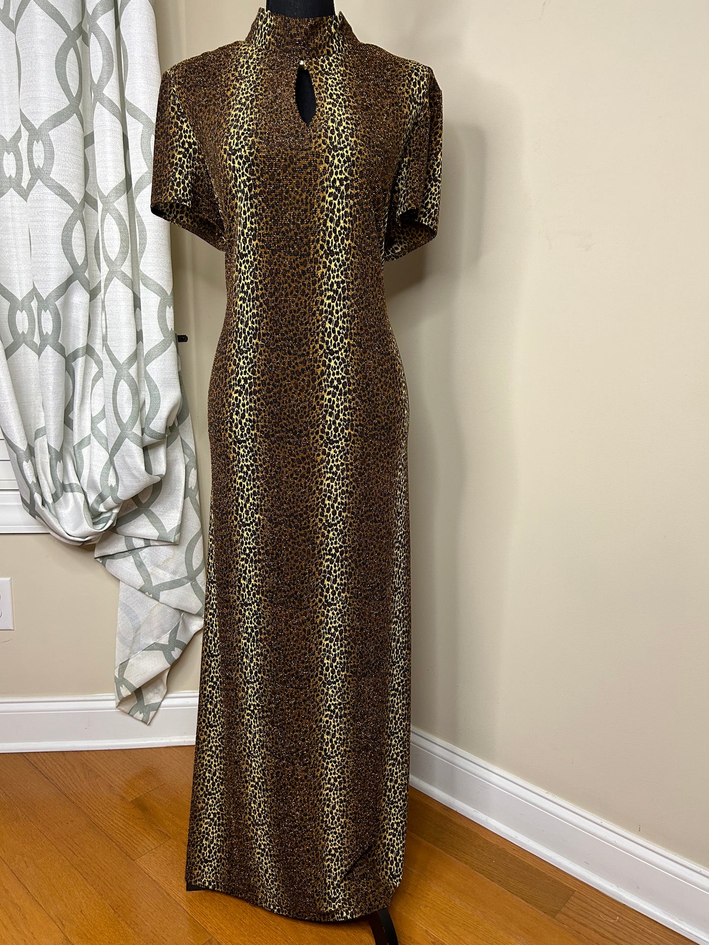 Scarlett Animal Print Vintage Dress NWT