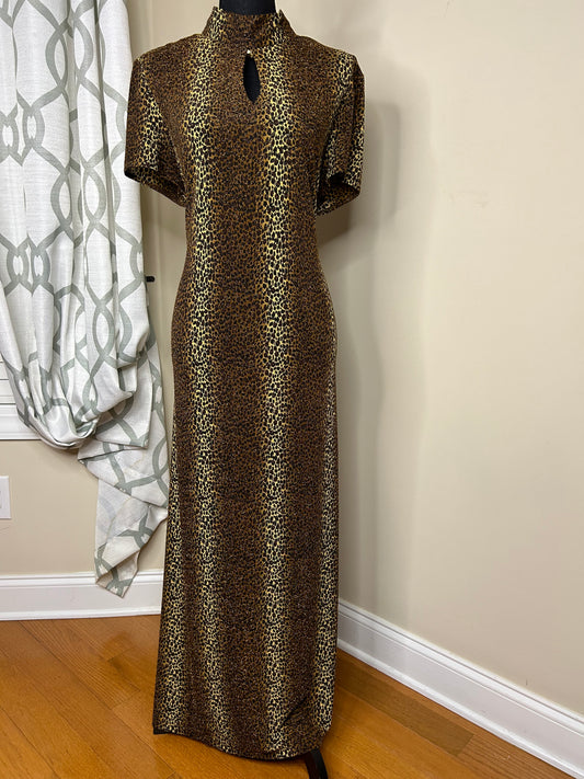 Scarlett Animal Print Vintage Dress NWT