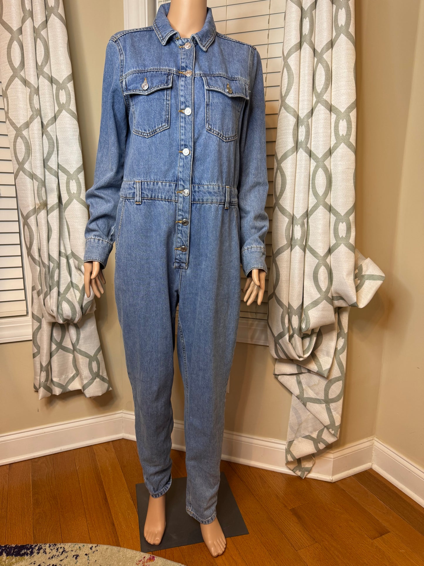 Topshop Denim Romper