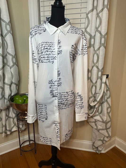 “Unwritten Words” T-shirt Dress