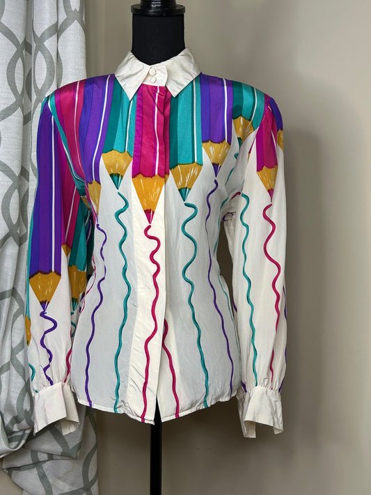Francessa of Damon Vintage “Teacher” Shirt ￼