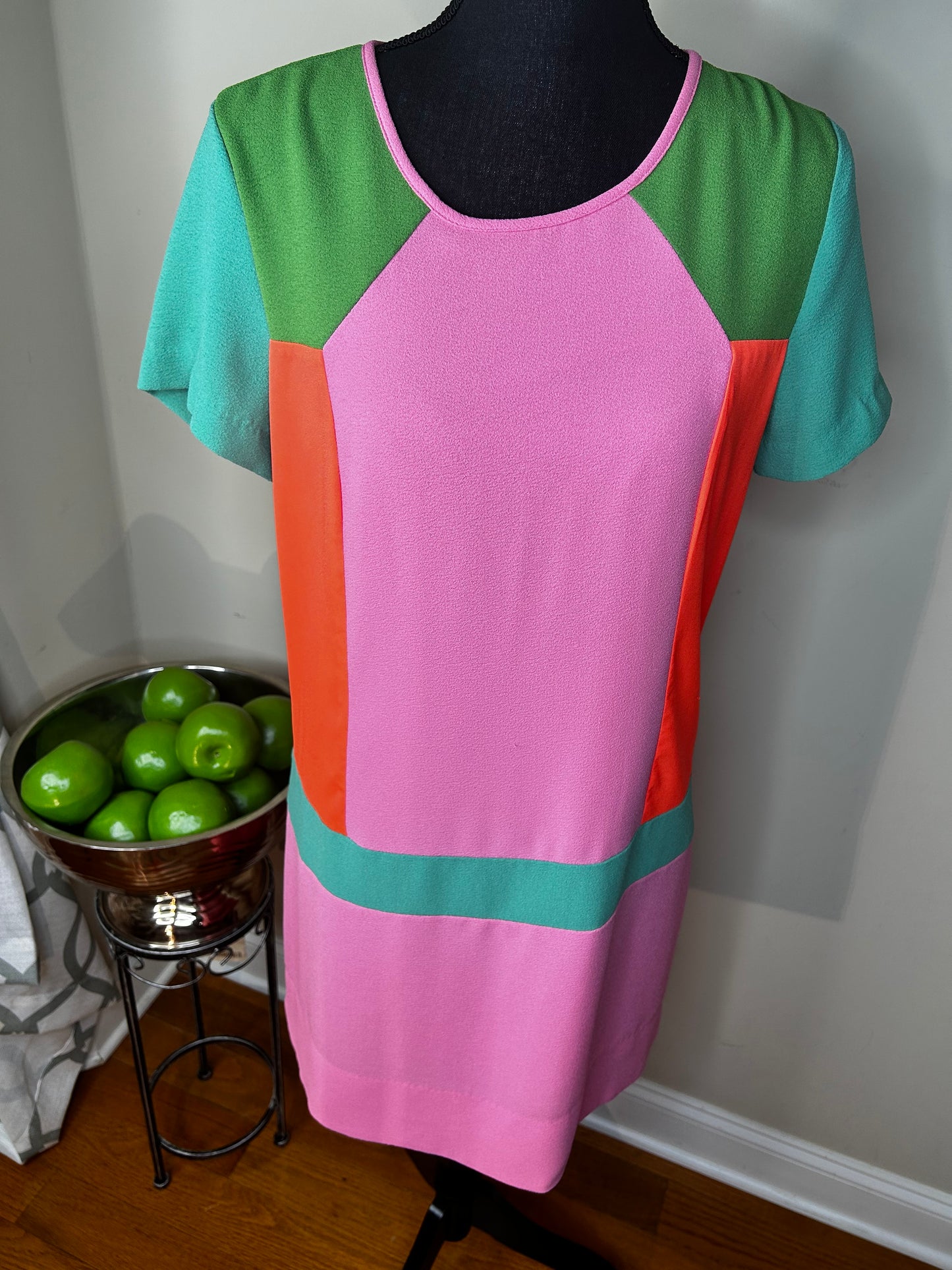 Champagne & Strawberry Colorblock Dress