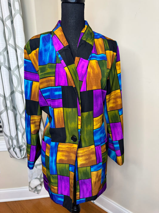 Multicolor Vintage Kensington Square Blazer