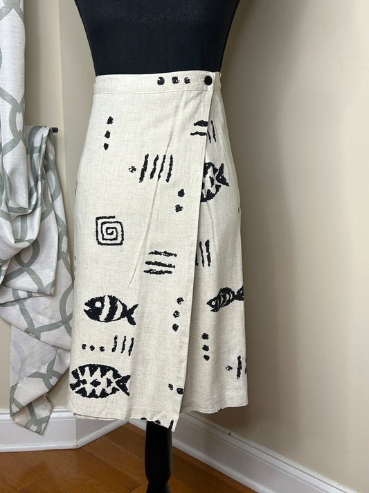 Tribal Wrap Skirt