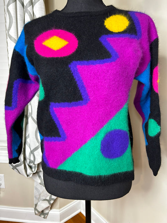 Rafaella Abstract Print Sweater