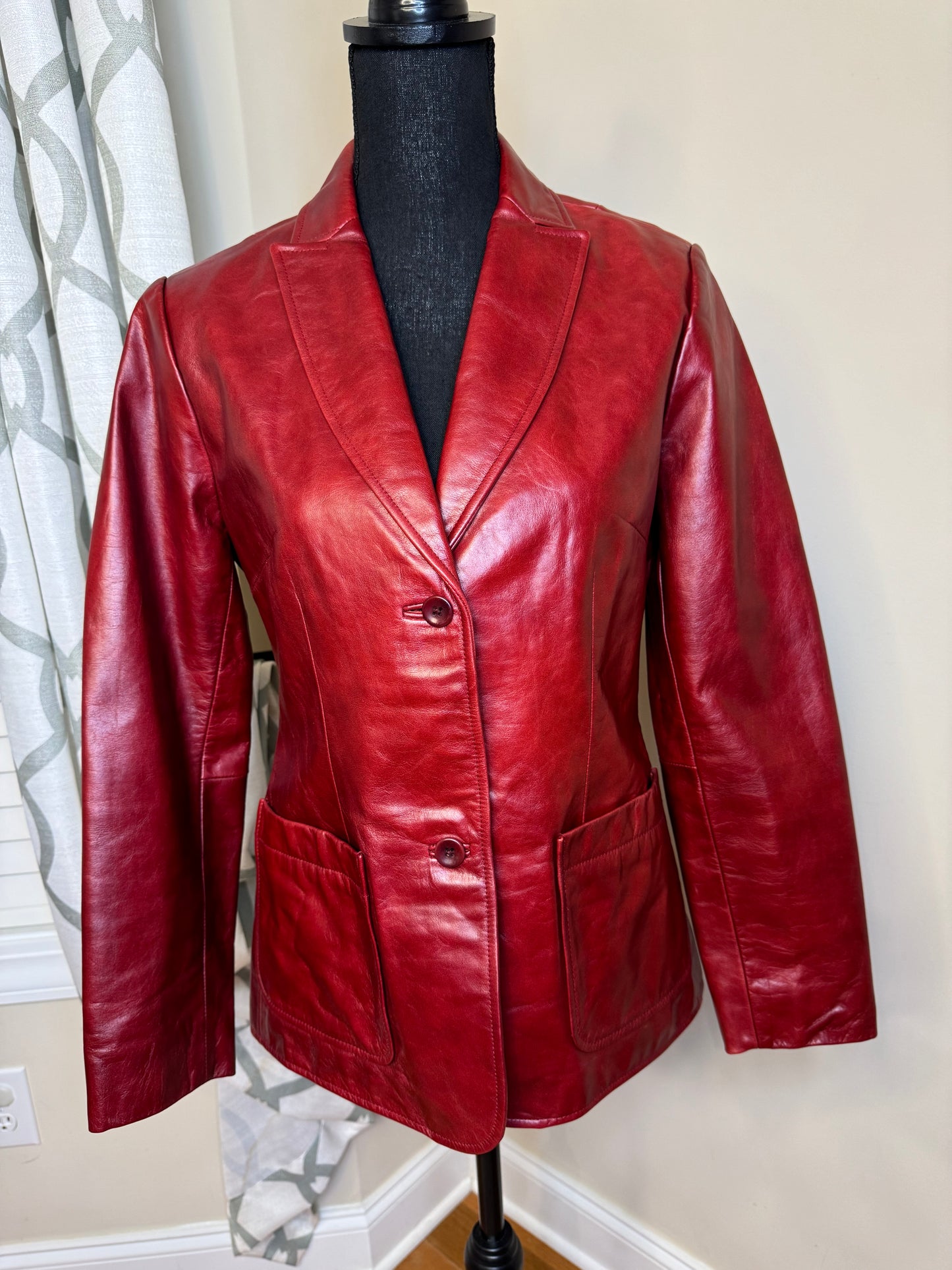 Vtg GAP 100% Genuine Leather Jacket