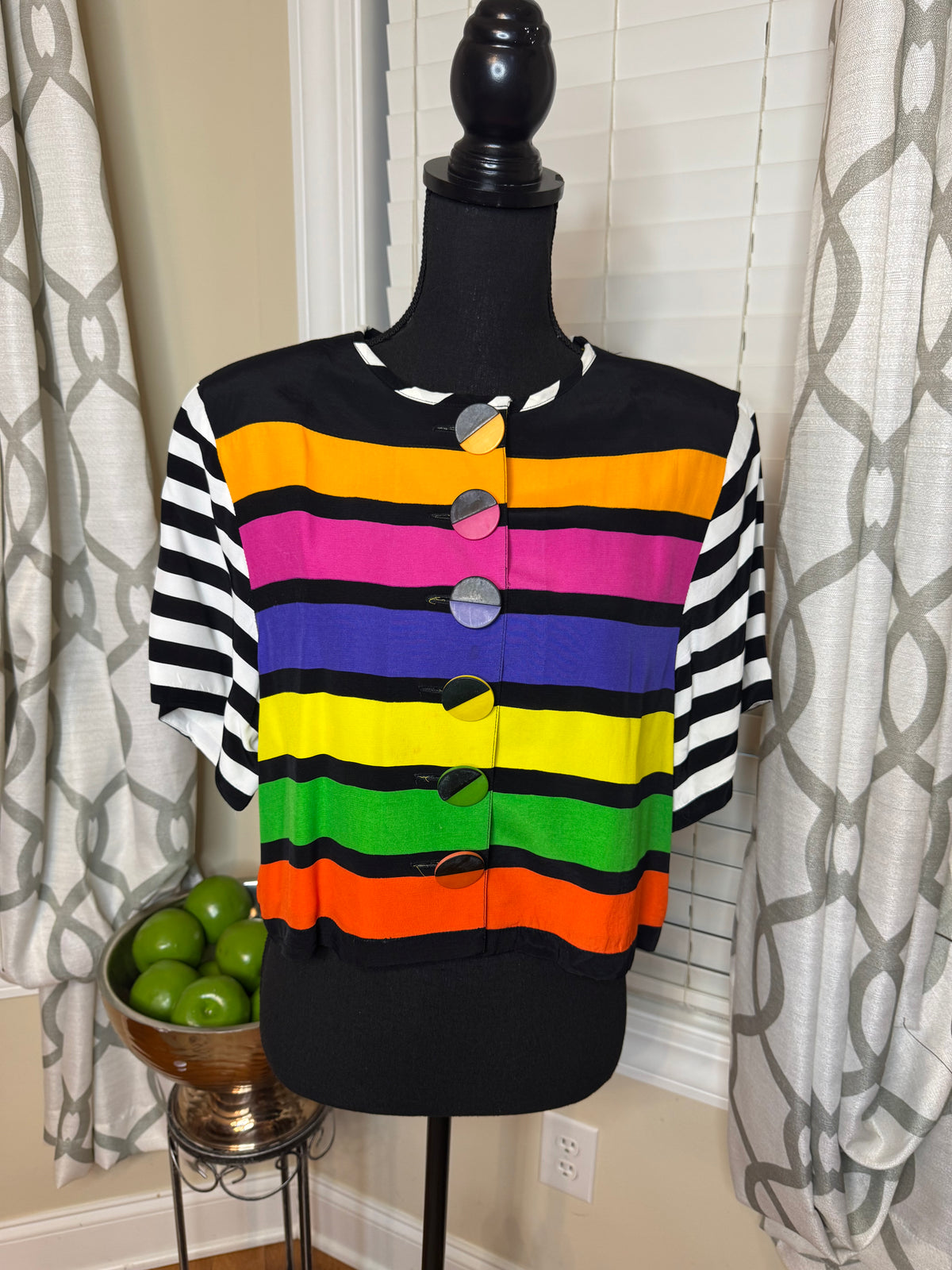 Platinum by Dorothy Multicolor Cropped Blazer