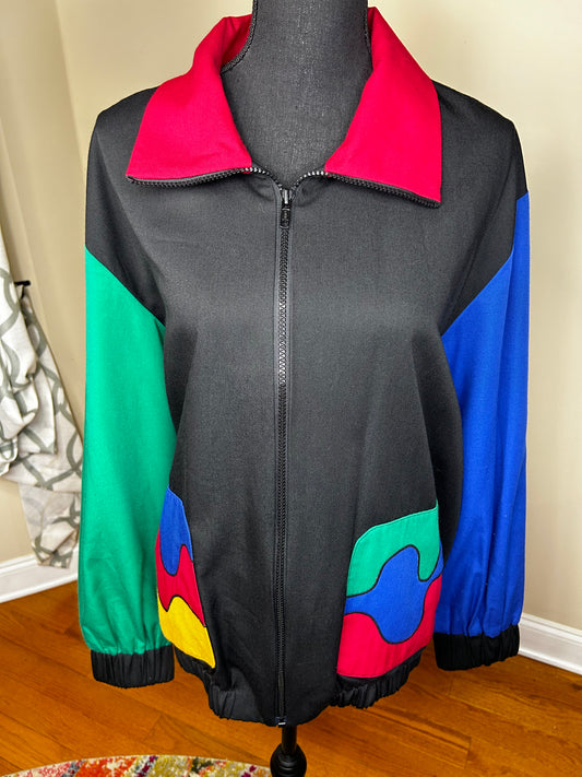 Vintage Sunny Lady Colorblock Jacket