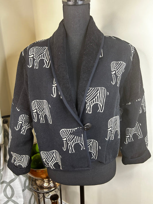 Elephant Cropped Jacket