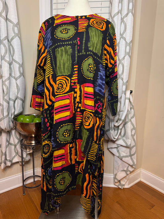 The African Heritage Abstract Print Kaftan/MuuMuu