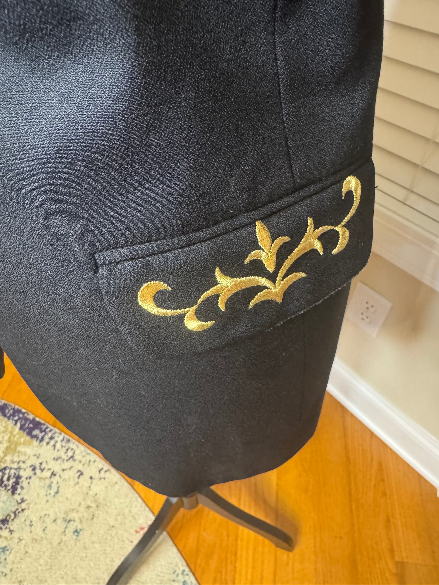 Alfred Dunner Embroidered Vintage Blazer