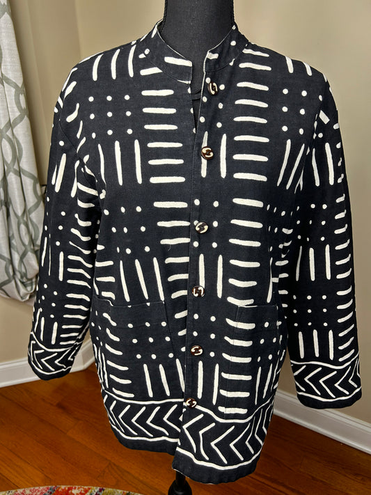 Reversible Authentic Mudcloth Jacket