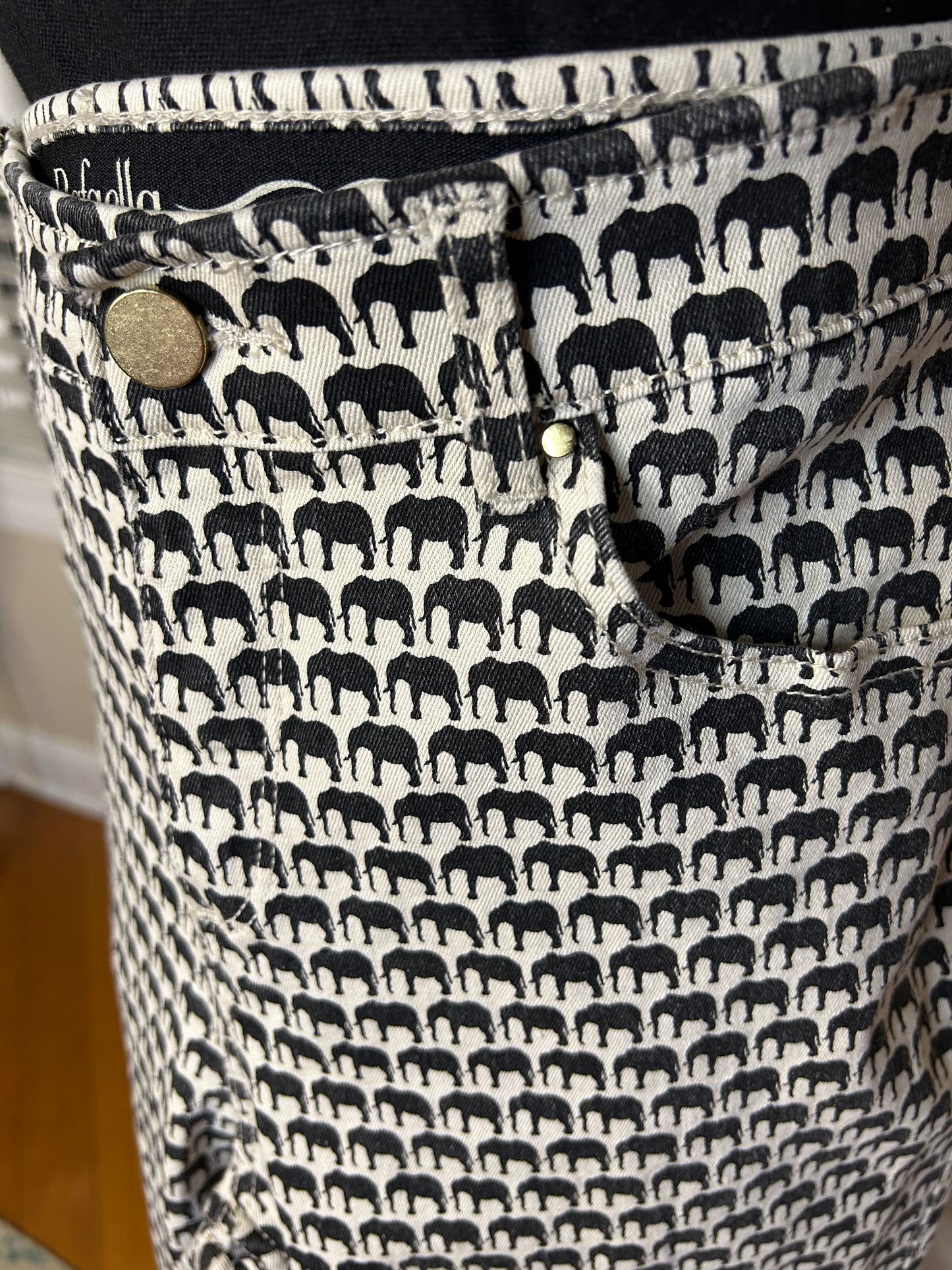 Rafaella "Weekend" Elephant Print Jeans