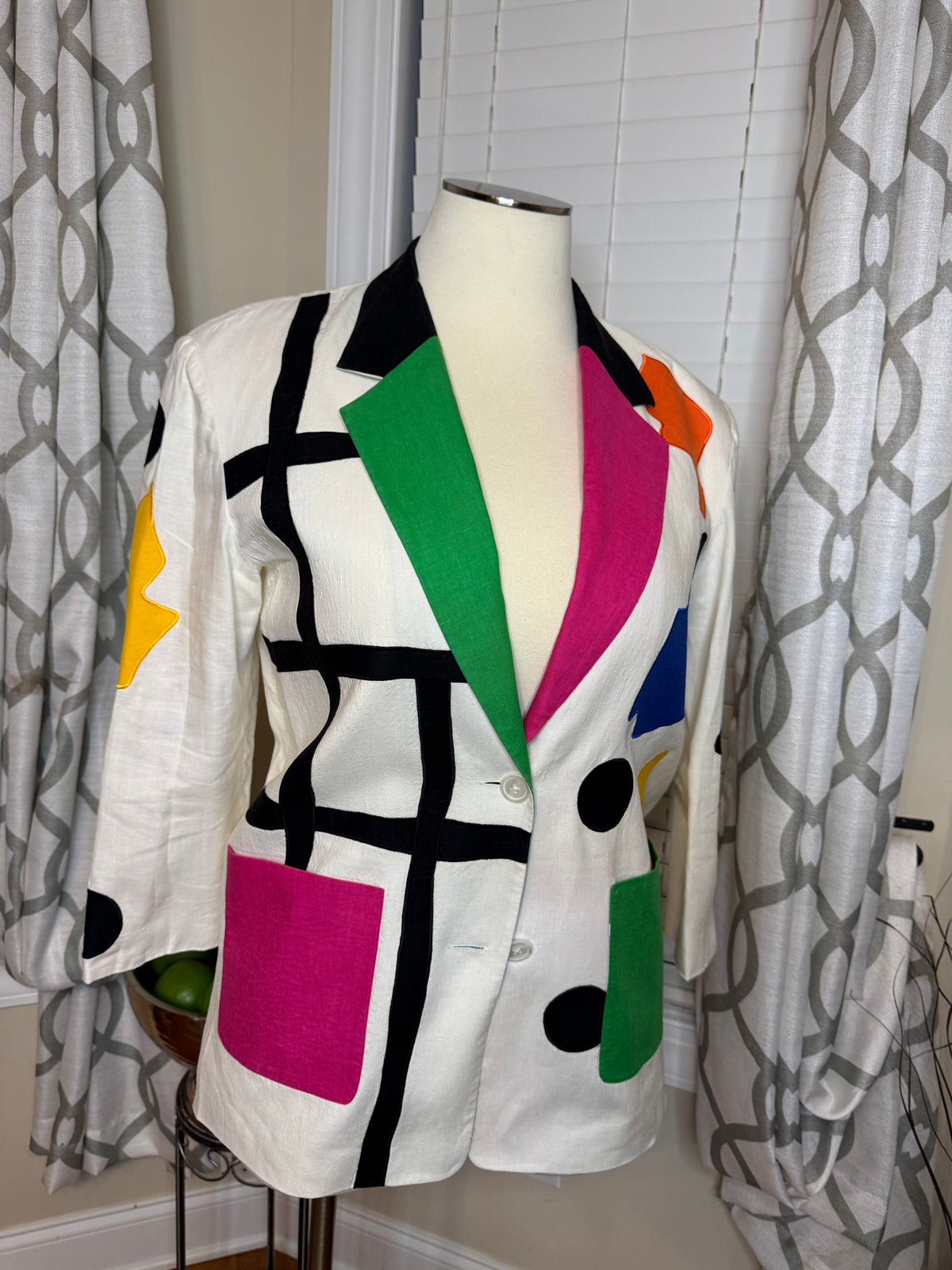 I.B. Diffusion Abstract Print Blazer