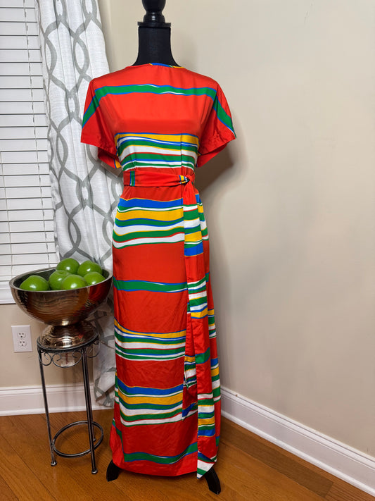 Vtg Nat Kaplan Couture Dress