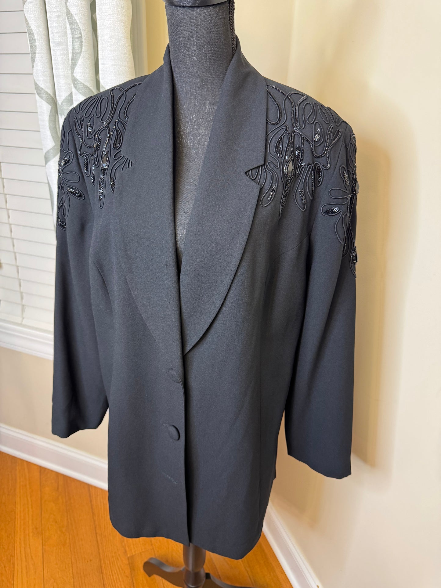 Carol Little Sequin Shoulder Blazer