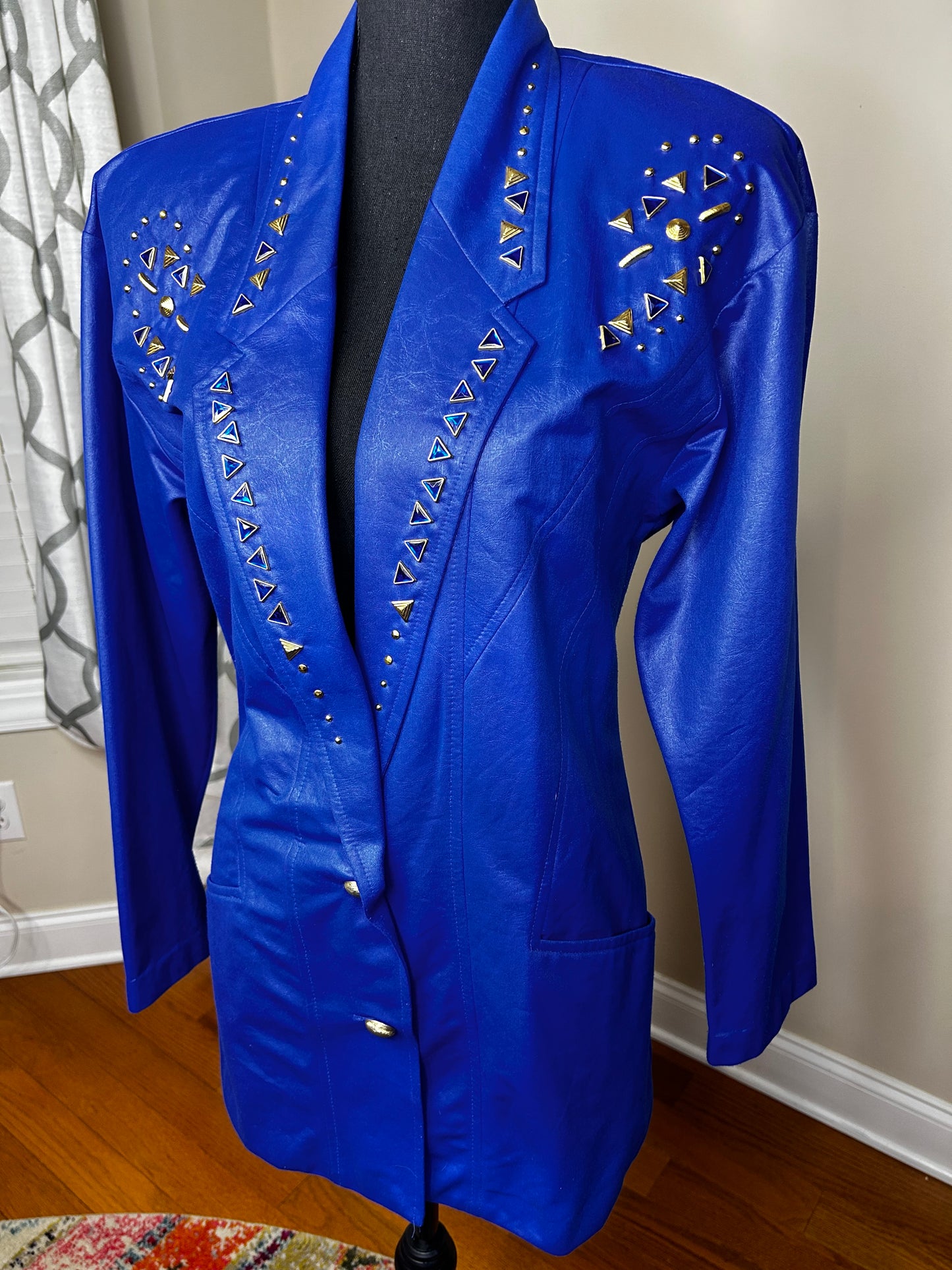 City Girl Bejeweled and Studded Blazer