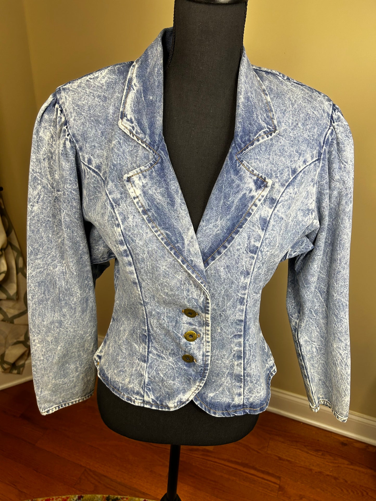 Vintage Alakazam of California Acid Wash Blazer